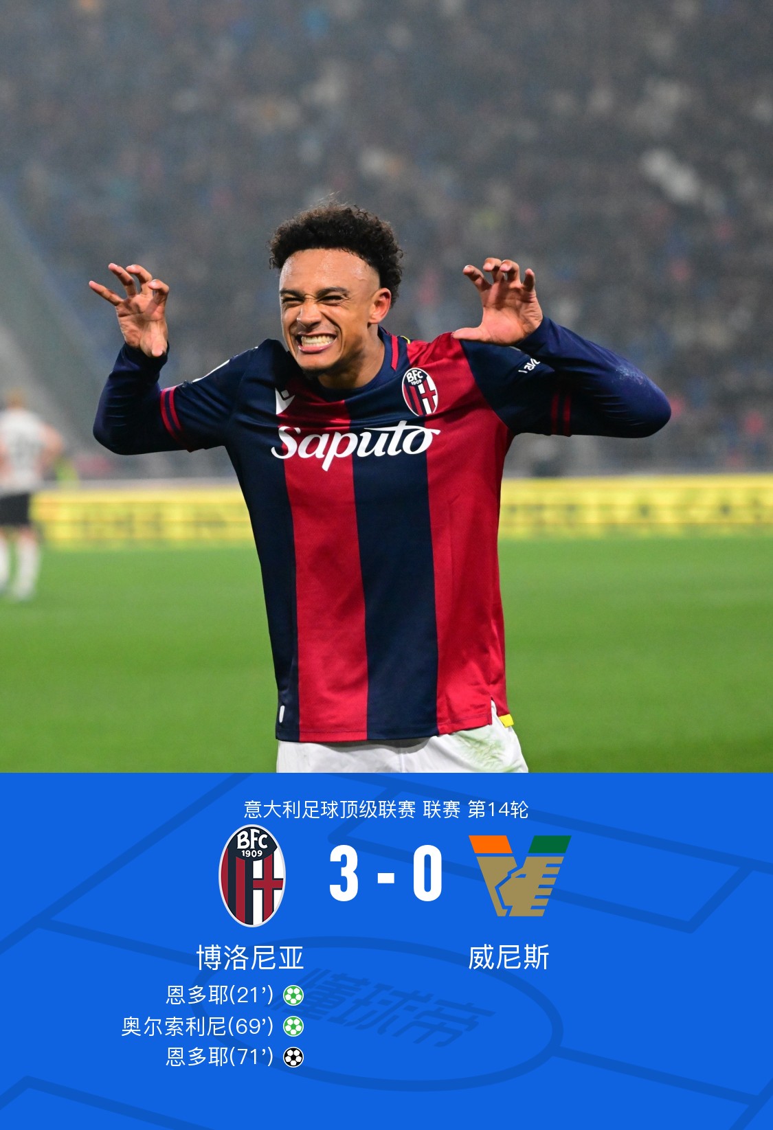 包含博洛尼亚凭借进攻火力继续进步的词条